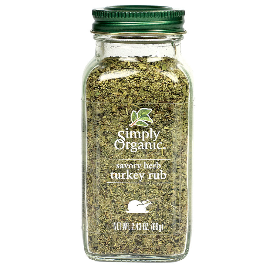 Simply Organic Turkey Rub 2.43 oz.
