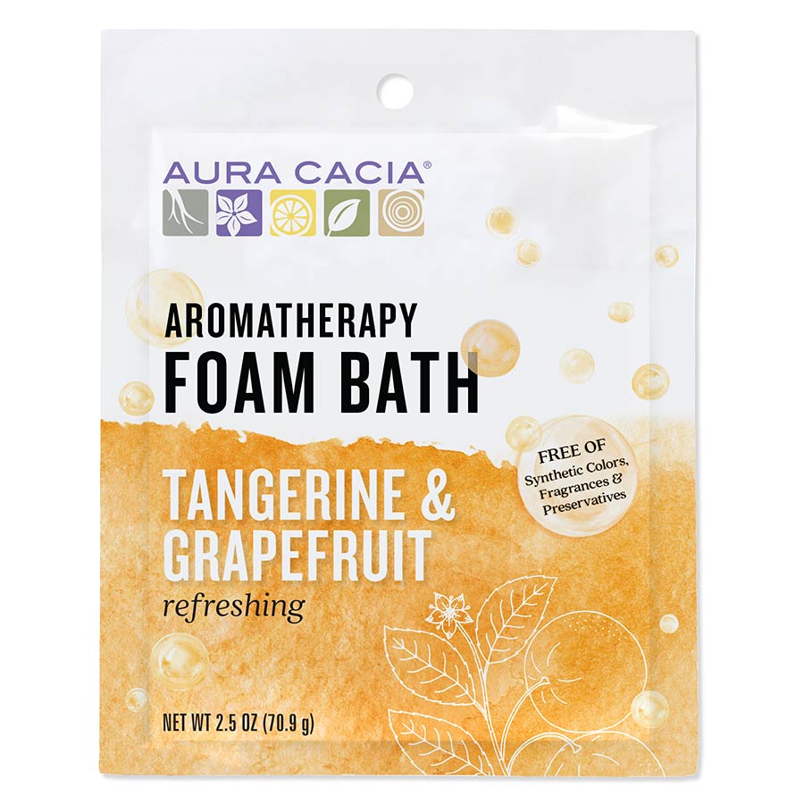 Aura Cacia Tangerine & Grapefruit Foam Bath 2.5 oz.