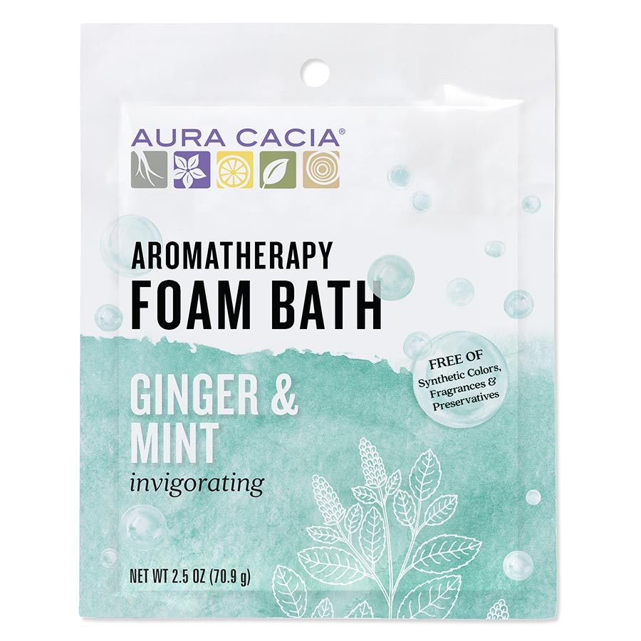 Aura Cacia Ginger & Mint Foam Bath 2.5 oz.