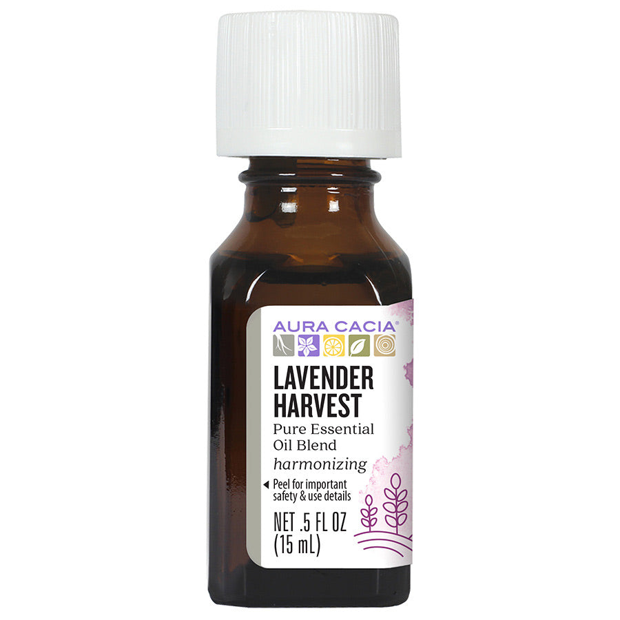 Aura Cacia Lavender Harvest Essential Oil Blend 0.5 fl. oz.