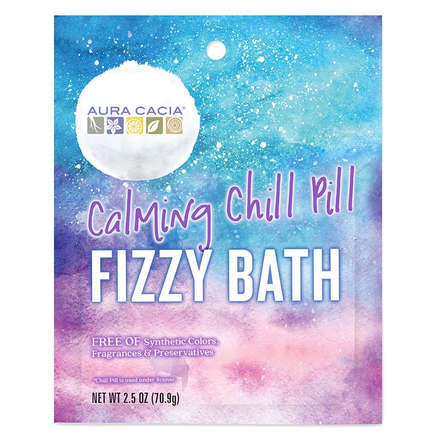 Aura Cacia Calming Chill Pill Fizzy Bath 2.5oz