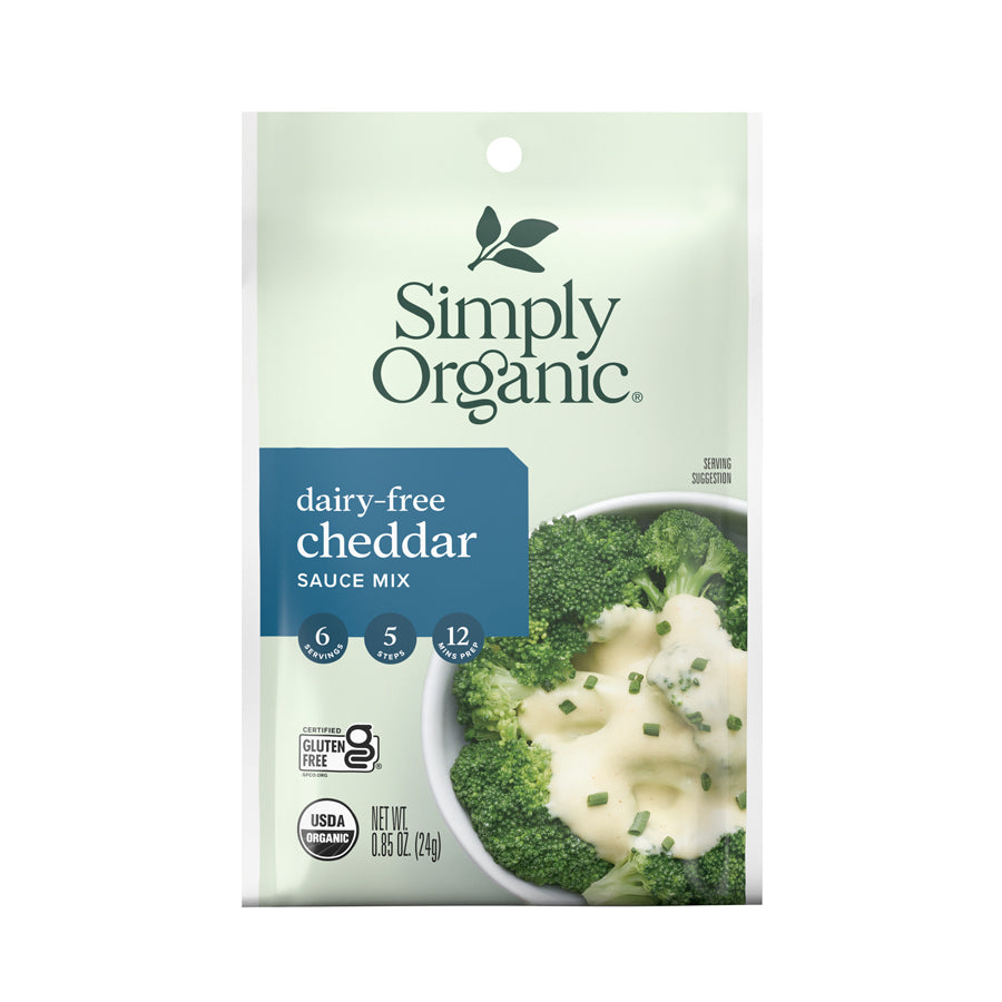 Simply Organic Dairy-Free Cheddar Sauce Mix 0.85 oz.