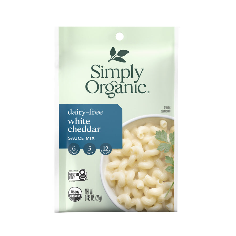 Simply Organic Dairy-Free White Cheddar Sauce Mix 0.85 oz.