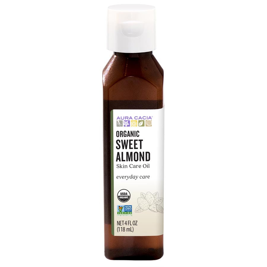 Aura Cacia Organic Sweet Almond Skin Care Oil 4 fl. oz.
