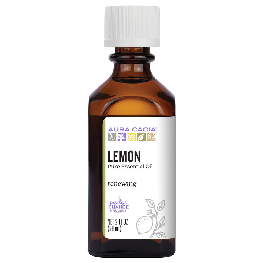 Aura Cacia Lemon Essential Oil 2 fl. oz.