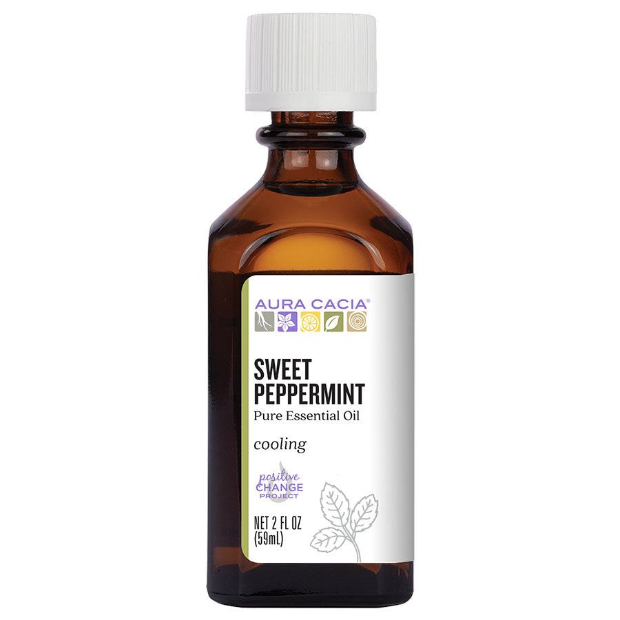 Aura Cacia Sweet Peppermint Essential Oil 2 fl. oz.