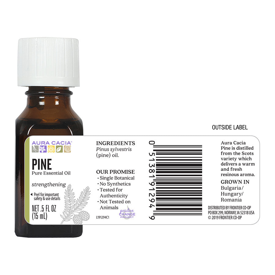 Aura Cacia Pine Essential Oil 0.5 fl. oz.