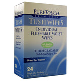 PureTouch Flushable Moist Wipes 24 single use packets