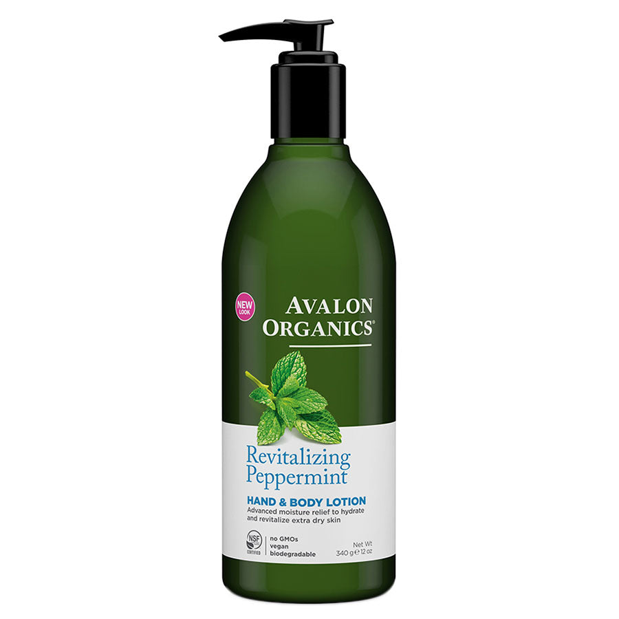 Avalon Organics Peppermint Hand & Body Lotion 12 fl. oz.