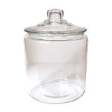 Round Tea Jar with Glass Lid 1 Gallon