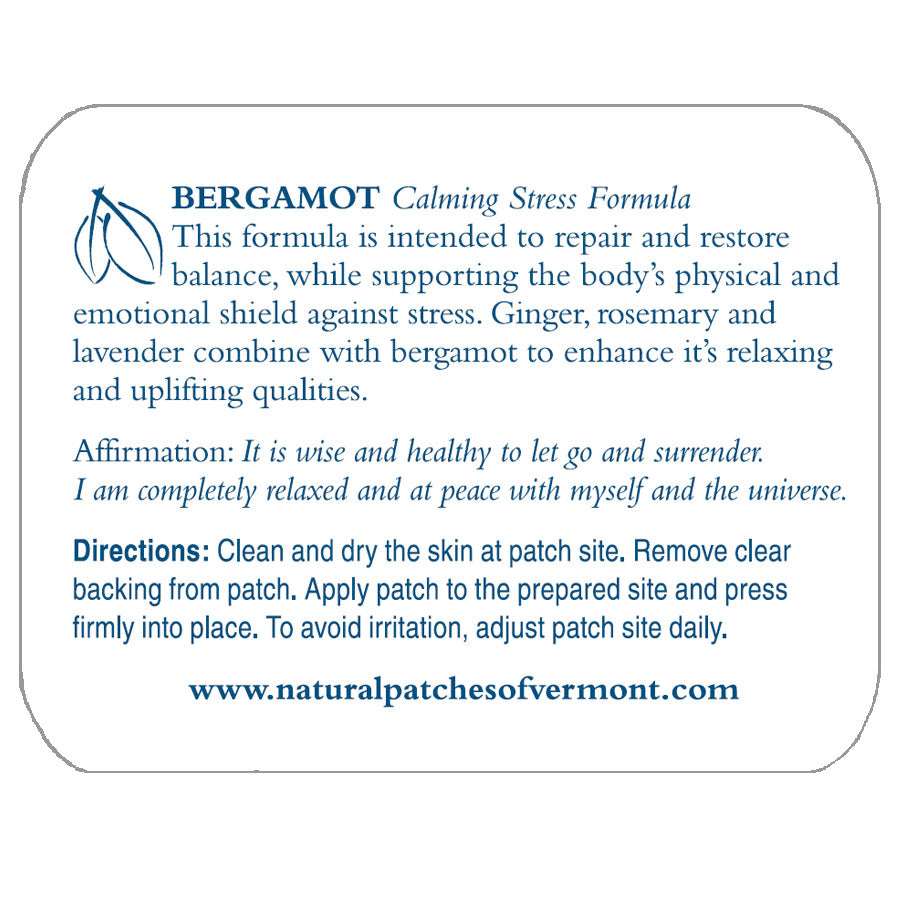Naturopatch Bergamot Calming Stress Relief Formula