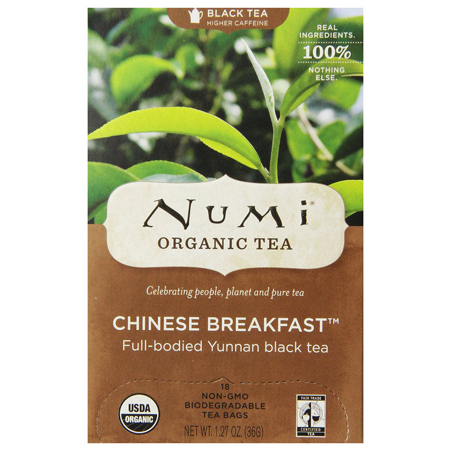 Numi Tea Chinese Breakfast Tea 18 tea bags