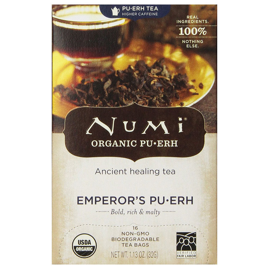 Numi Tea Emperor's Puerh Black Tea 16 tea bags