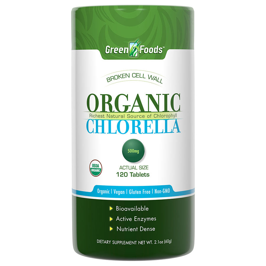 Green Foods Organic Chlorella 120 tablets