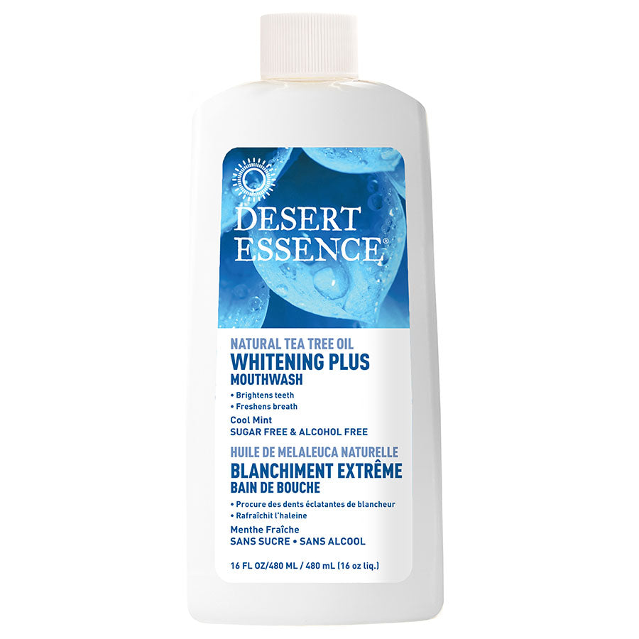 Desert Essence Whitening Plus Cool Mint Tea Tree Oil Mouthwash 16 fl. oz.