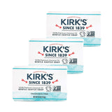 Kirk's Fragrance Free Coco Castile 3-pack Bar Soap 4 oz.