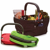 Red Collapsible Market Basket 17 x 11 x 9