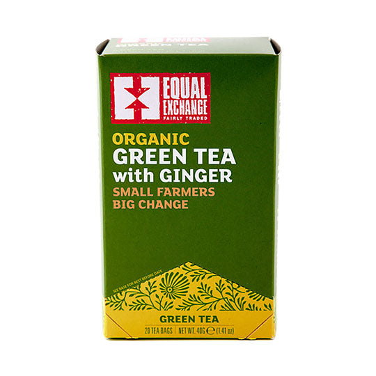 Equal Exchange Organic Green Tea with Ginger 20 tea bags