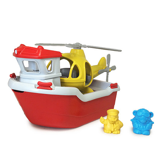 Green Toys Bath & Water Play Rescue Boat & Helicopter for 2+ years