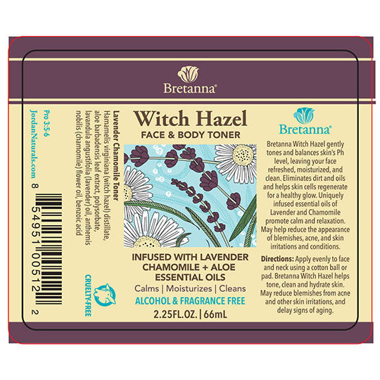 Bretanna Lavender Chamomile Witch Hazel 2.25 fl. oz.