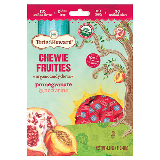 Torie & Howard Pomegranate & Nectarine Chewie Fruities 4 oz.