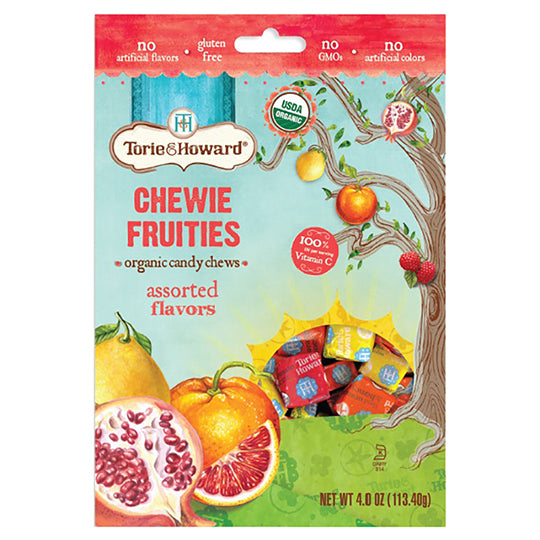 Torie & Howard Assorted Fruit Flavors Chewie Fruities 4 oz.