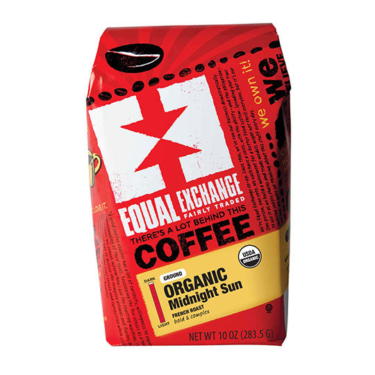 Equal Exchange Organic Coffee Midnight Sun Blend Ground Coffee 10 oz.