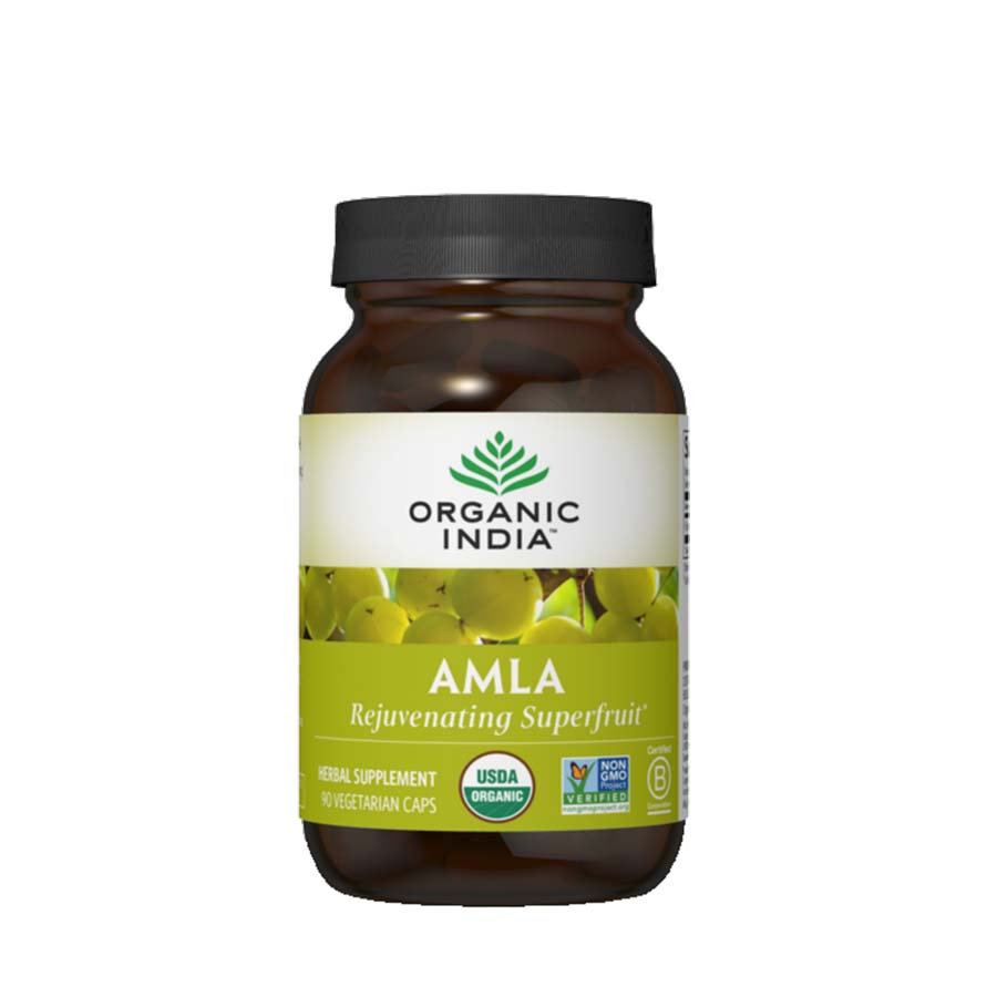 Organic India Amalaki Fruit Herbal Supplement 90 veggie capsules