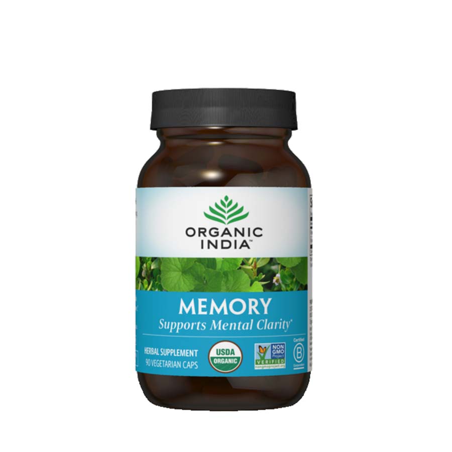 Organic India Memory Herbal Supplement 90 veggie capsules