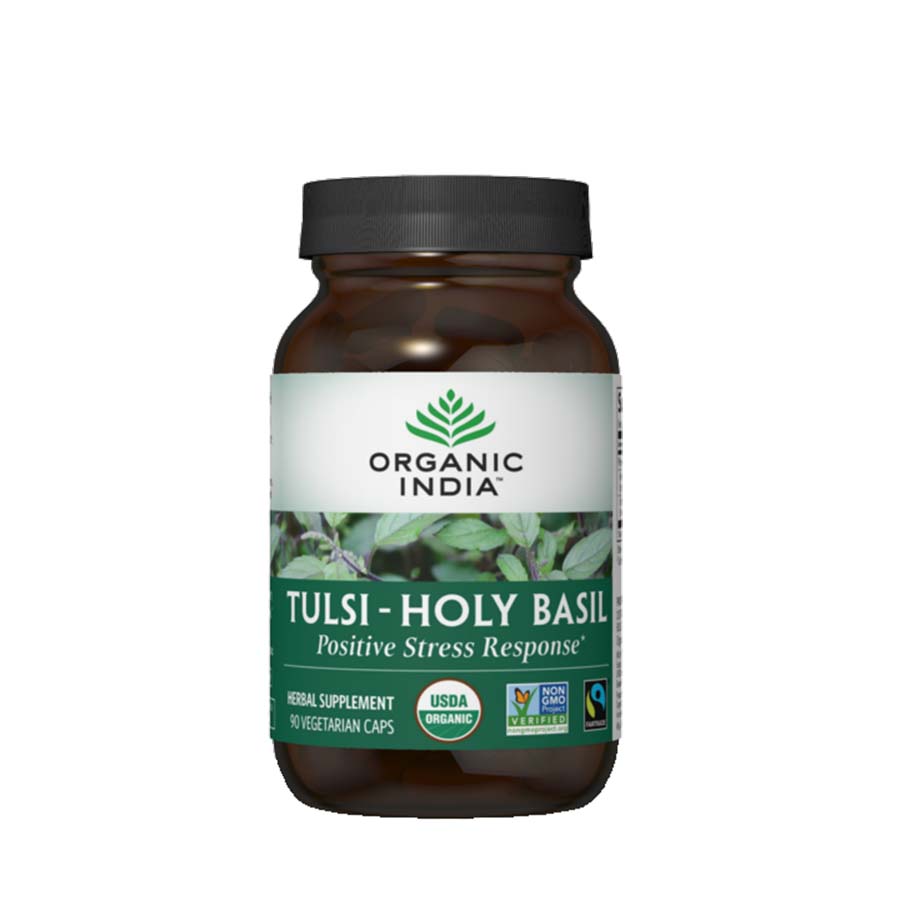 Organic India Tulsi Herbal Supplement 90 veggie capsules