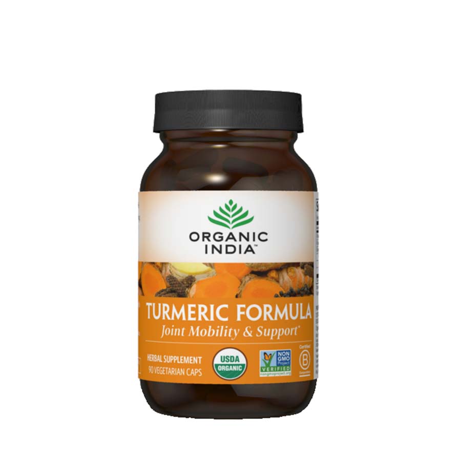 Organic India Turmeric Herbal Supplement 90 veggie capsules
