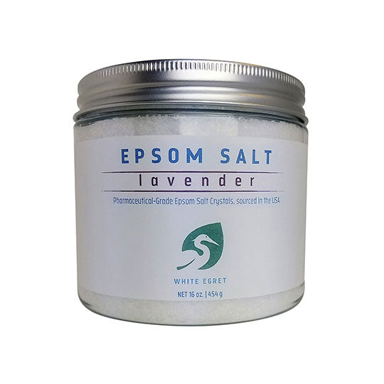 White Egret Lavender Pharmaceutical Epsom Salts 16 oz.
