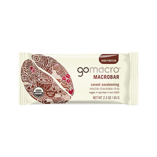 GoMacro Mocha Chocolate Chip MacroBar 12 (2.3 oz.) pack