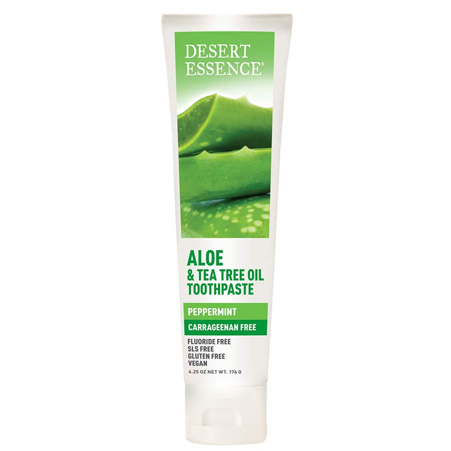 Desert Essence Tea Tree Oil + Aloe Carrageenan Free Toothpaste 6.25 oz.