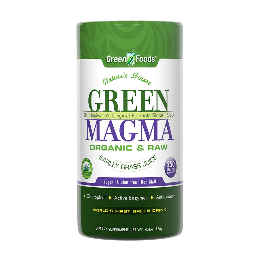 Green Foods Organic Raw Green Magma Barley Grass Juice 250 Tablets
