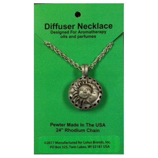 Sun & Moon Diffuser Necklace 24 Chain