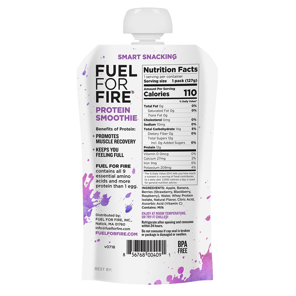 Fuel for Fire Mixed Berry Portable Protein Smoothie 4.5 oz.