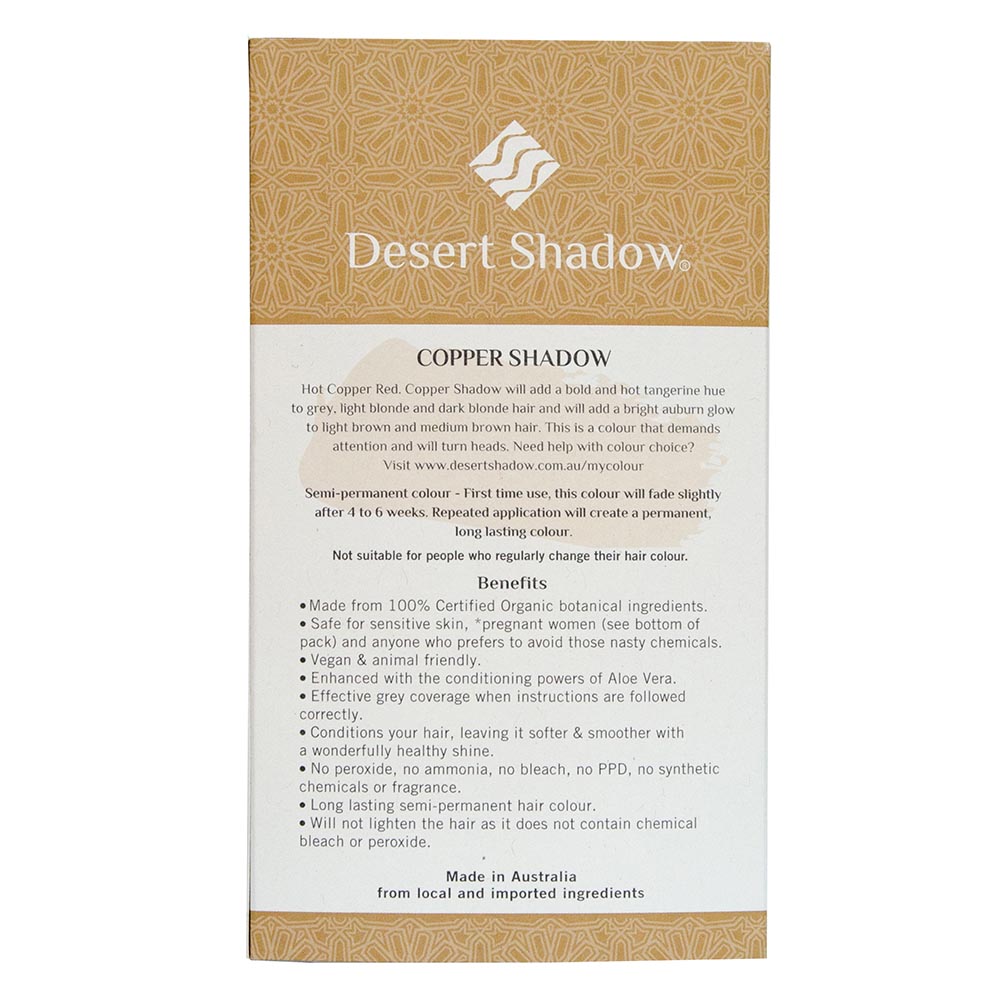 Desert Shadow Sun Shadow Warm Golden Blonde Organic Hair Color 3.5 oz.