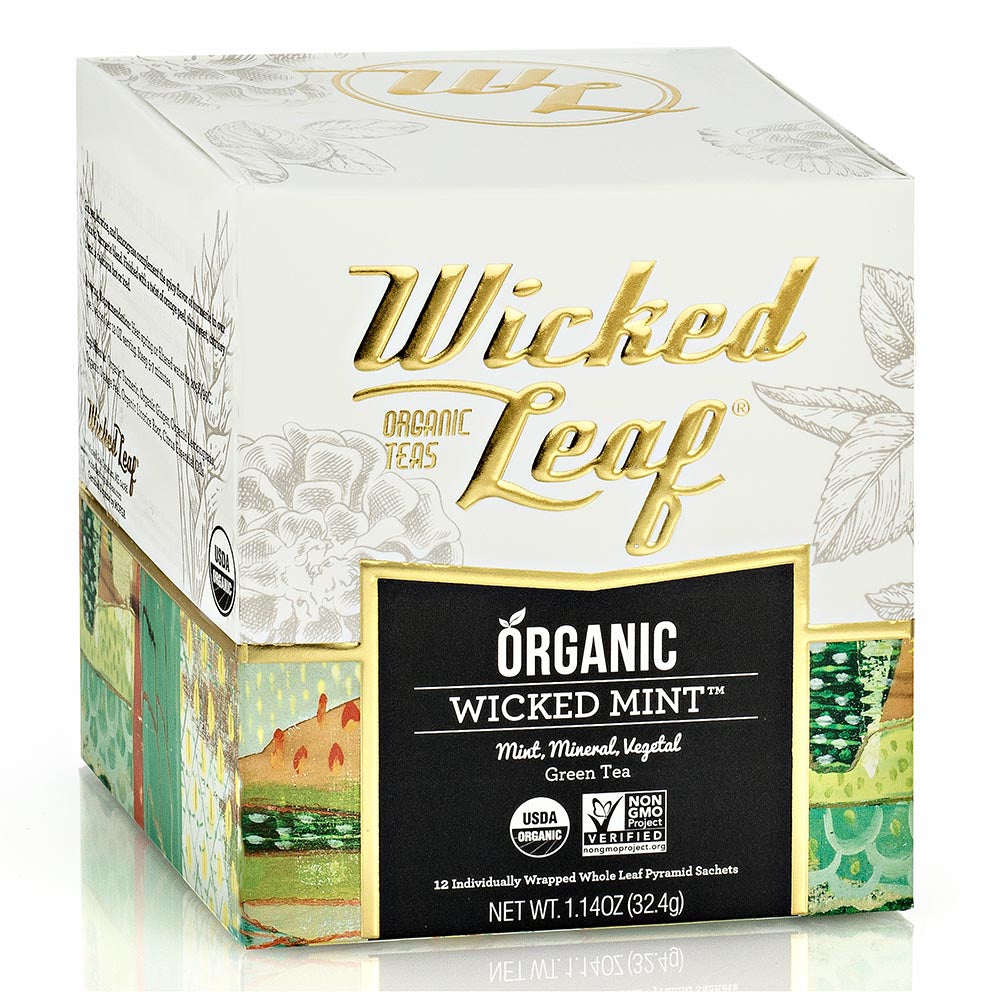 Wicked Joe Leaf Tea Wicked Mint Pyramid Sachets 12 count