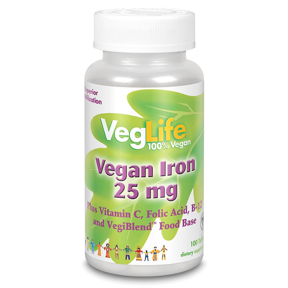 VegLife Iron 25 mg 100 tablets