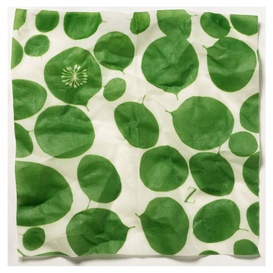 Z Wraps XLarge Reusable Beeswax Wrap Leafy Green Print 16 x 26