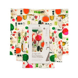 Z Wraps 3-Pack Beeswax Wrap, Farmer's Market Print