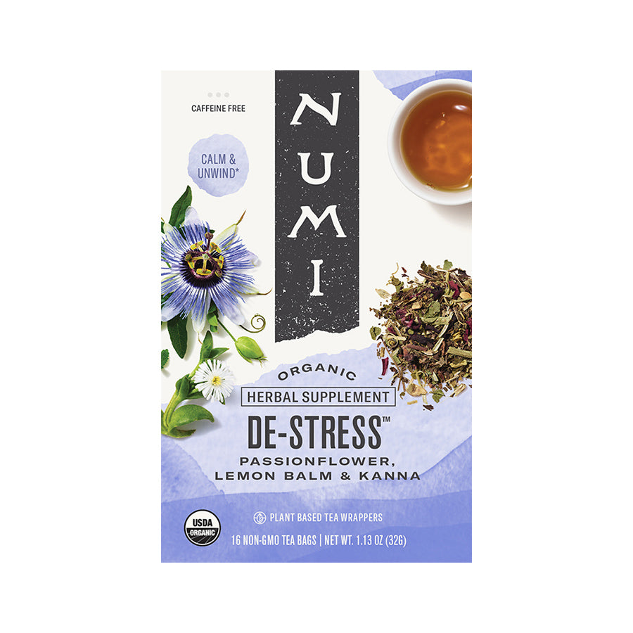 Numi Tea De-Stress Tea 16 Tea Bags