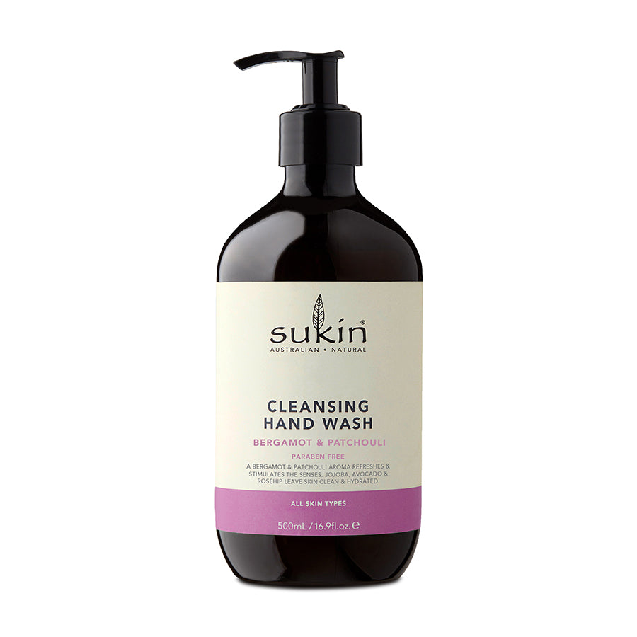 Sukin Cleansing Hand Wash, Bergamot & Patchouli 16.9 fl. oz.