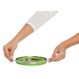 Harold Import Company Green Silicone Collapsible Colander 7.75"