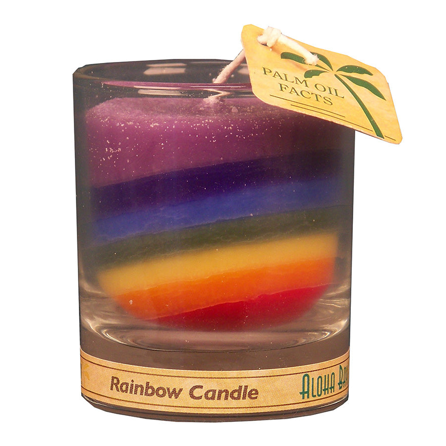Aloha Bay Unscented Chakra Energy Rainbow Candle 2.5 oz