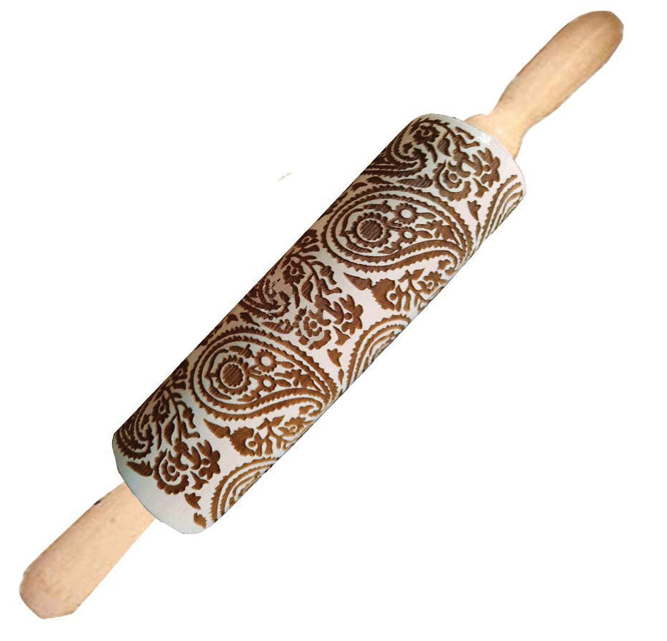 Mrs. Anderson's Paisley Design Rolling Pin 15" x 1.75"
