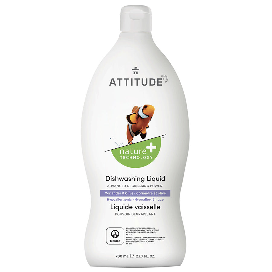 Attitude Coriander & Olive Dishwashing Liquid 23.6 fl. oz.