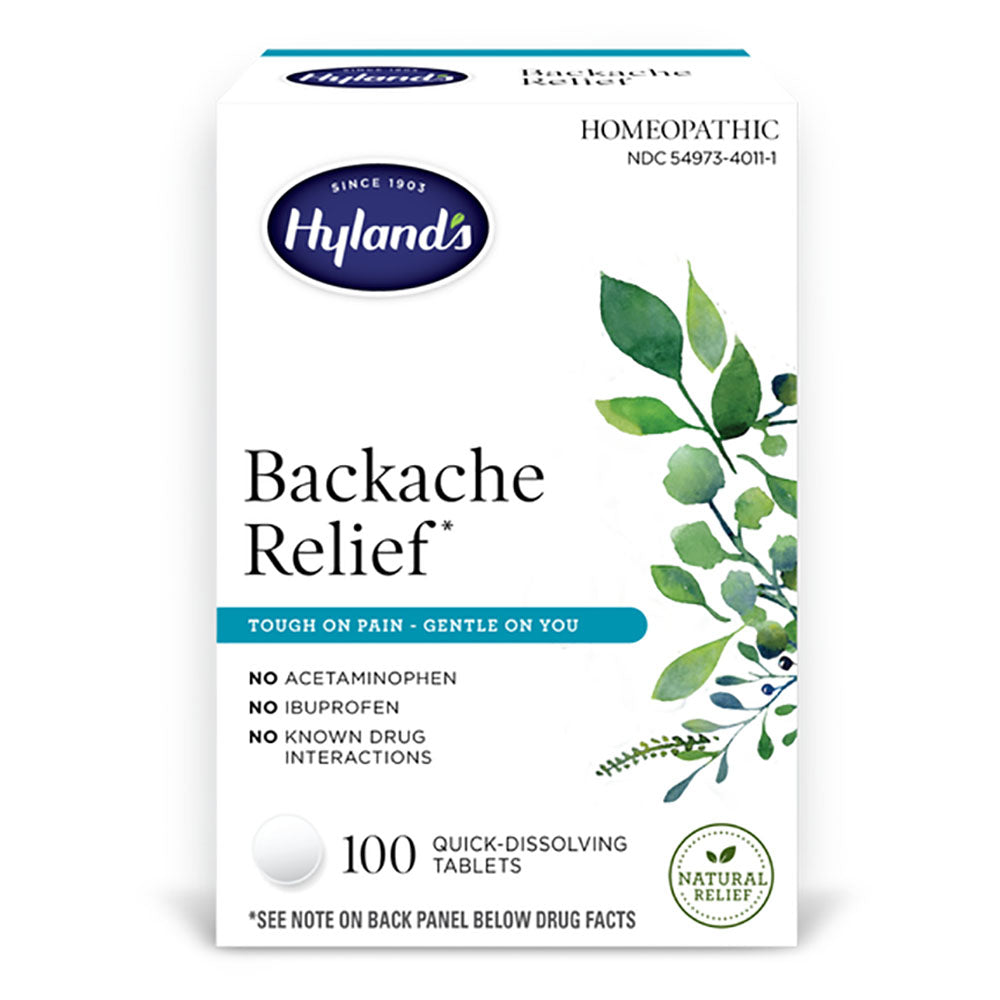 Hyland's Backache Relief Tablets 100 Count