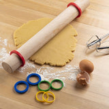 Mrs. Anderson's Silicone Rolling Pin Rings 8-Piece Set